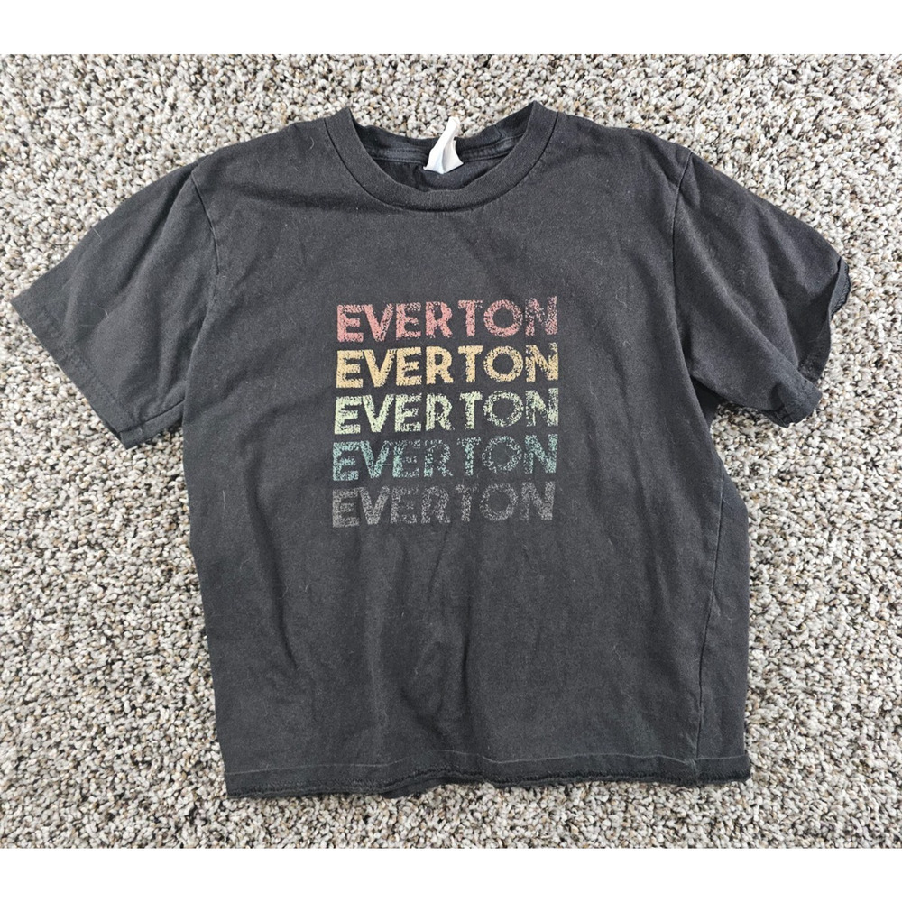 Everton FC Football Club Boys Sz S Soccer Short Sleeve Shirt